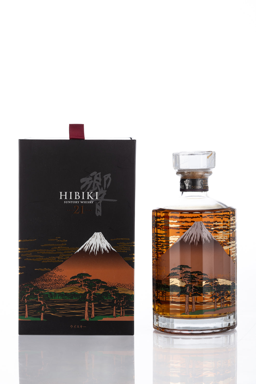 Hibiki 21 Year Old Mount Fuji 1st Edition Release Custom Box
